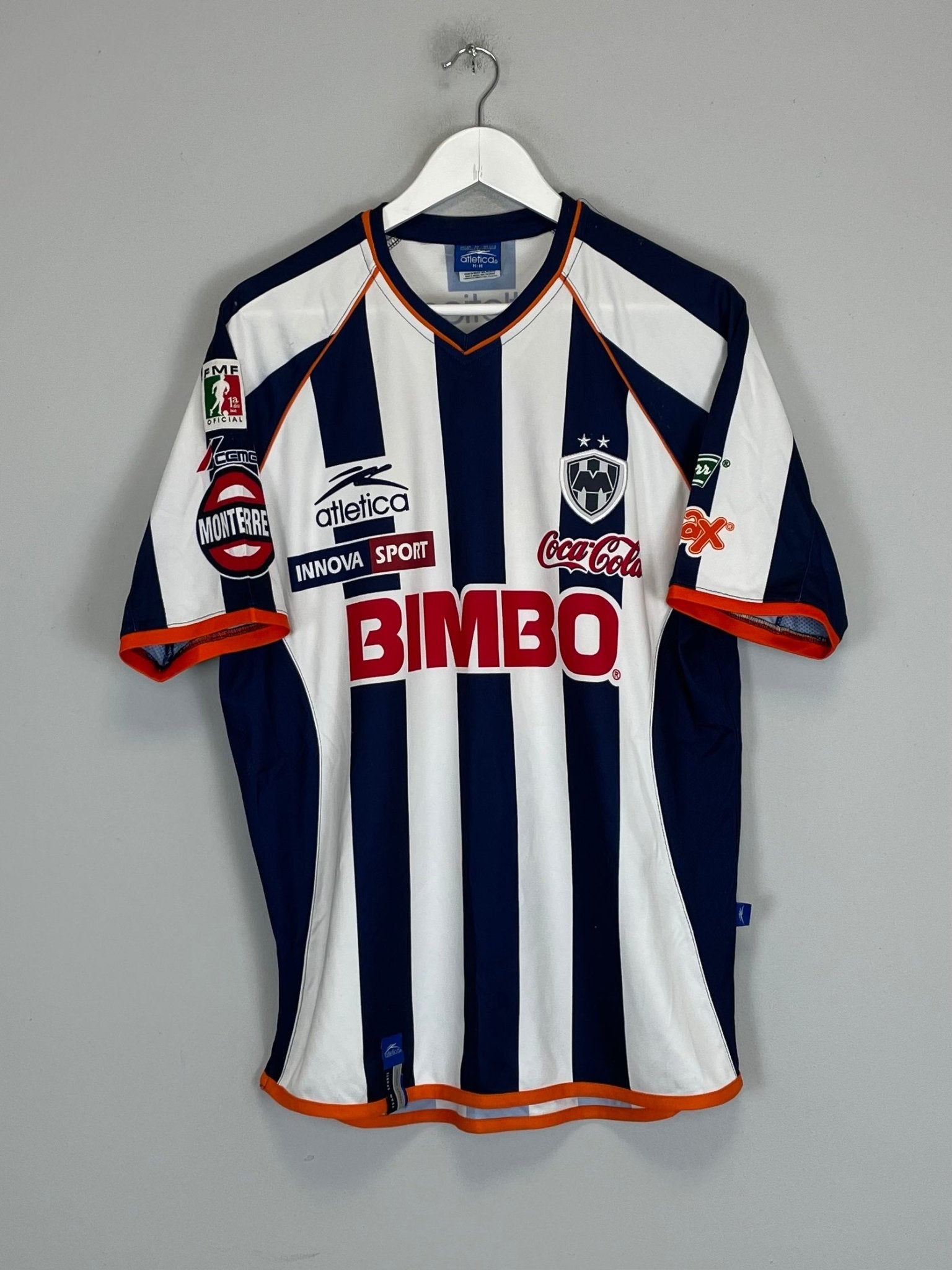 Shop 2003/04 MONTERREY HOME SHIRT (M) ATLETICA, classic football shirts, vintage football shirts & retro soccer jerseys at Cult Kits
