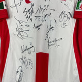 Shop 2003/04 NECAXA *SQUAD SIGNED* HOME SHIRT (L) ATLETICA, classic football shirts, vintage football shirts & retro soccer jerseys at Cult Kits