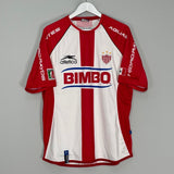 Shop 2003/04 NECAXA *SQUAD SIGNED* HOME SHIRT (L) ATLETICA, classic football shirts, vintage football shirts & retro soccer jerseys at Cult Kits
