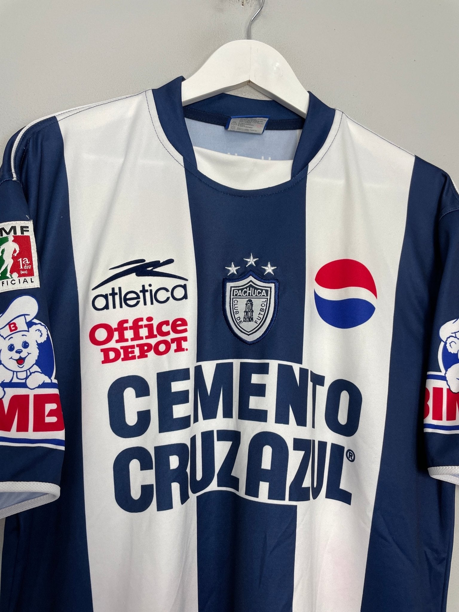 Shop 2003/04 PACHUCA HOME SHIRT (M) ATLETICA, classic football shirts, vintage football shirts & retro soccer jerseys at Cult Kits