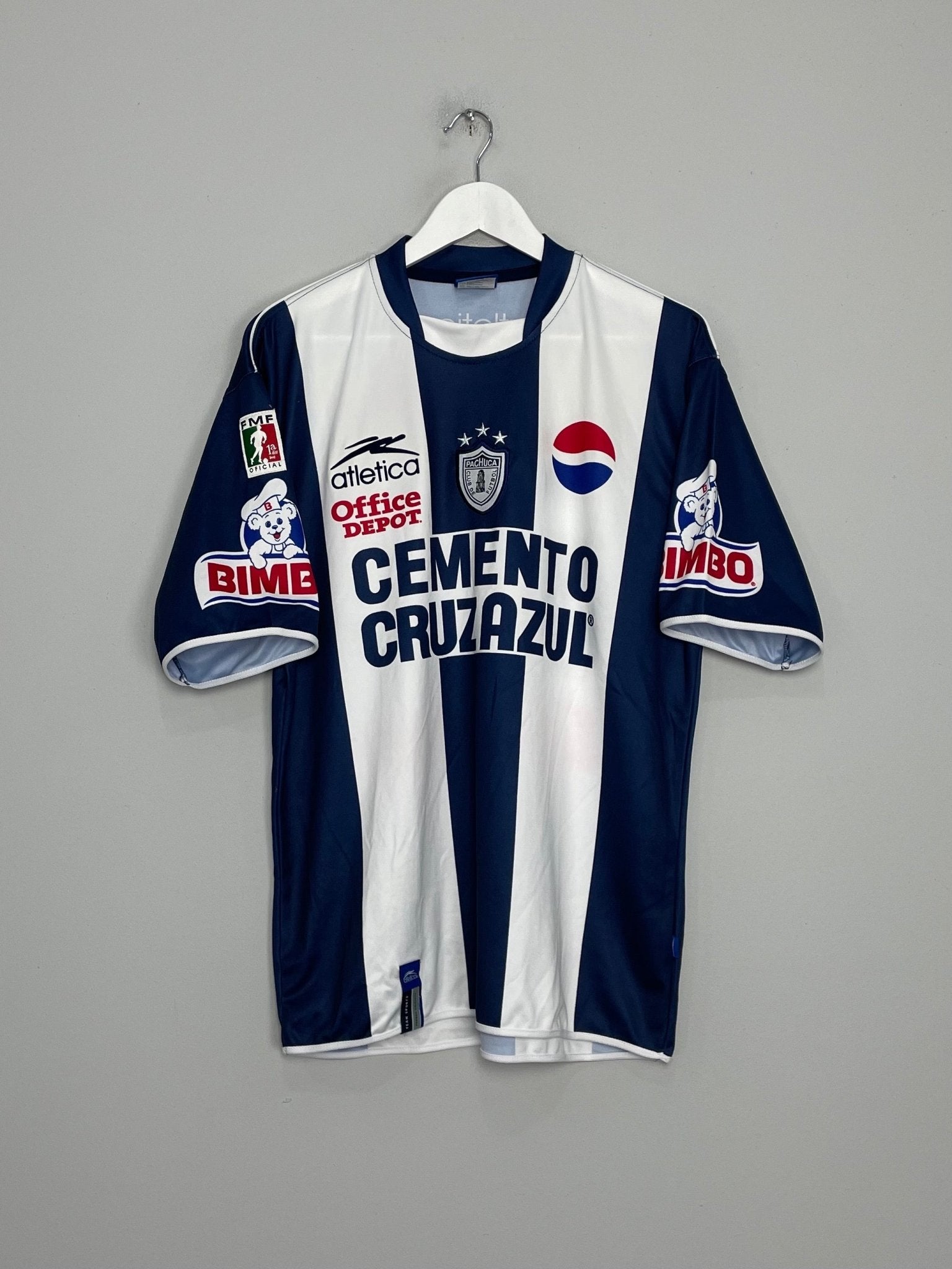 Shop 2003/04 PACHUCA HOME SHIRT (M) ATLETICA, classic football shirts, vintage football shirts & retro soccer jerseys at Cult Kits