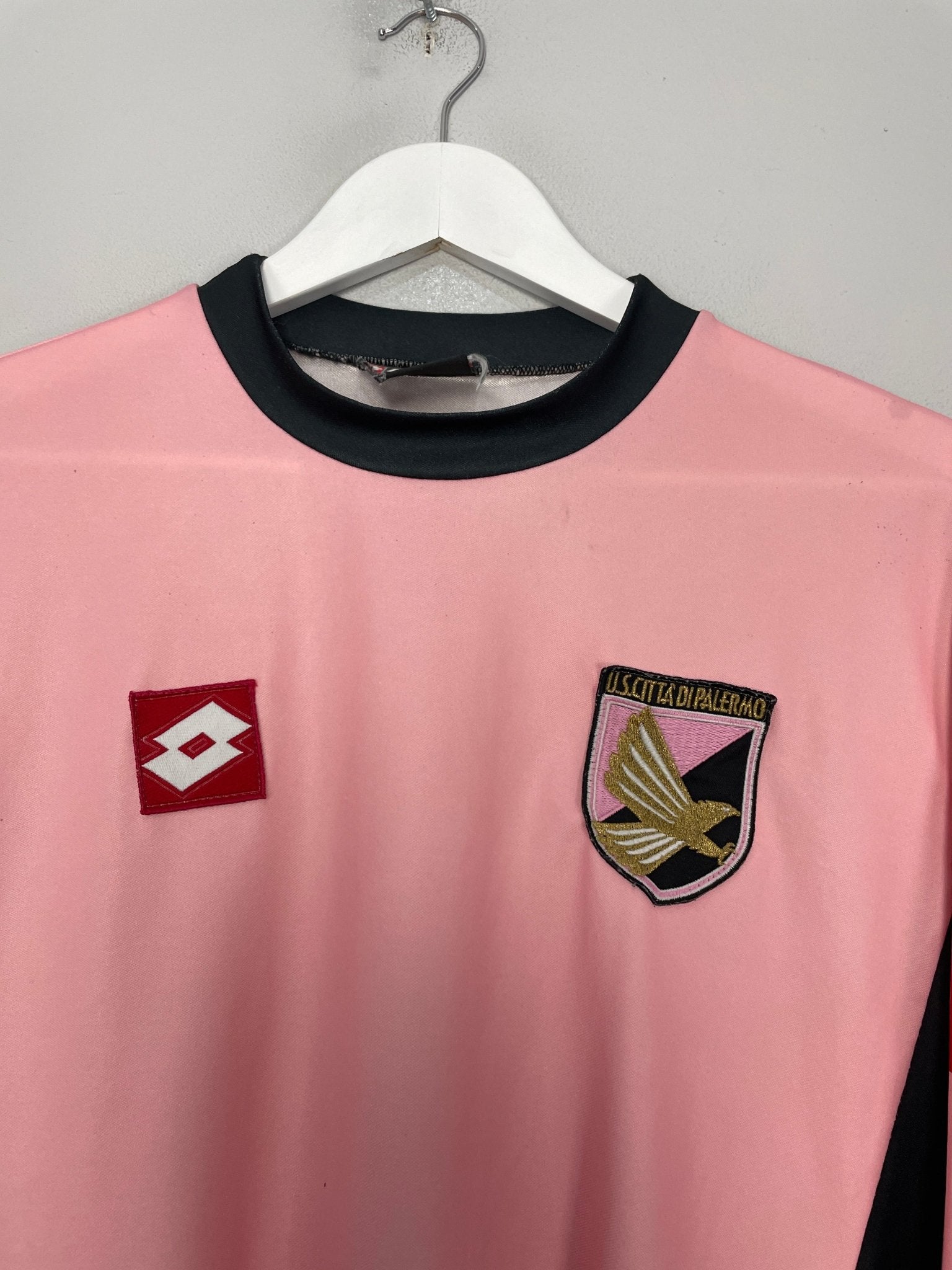 Shop 2003/04 PALERMO L/S HOME SHIRT (M) LOTTO, classic football shirts, vintage football shirts & retro soccer jerseys at Cult Kits