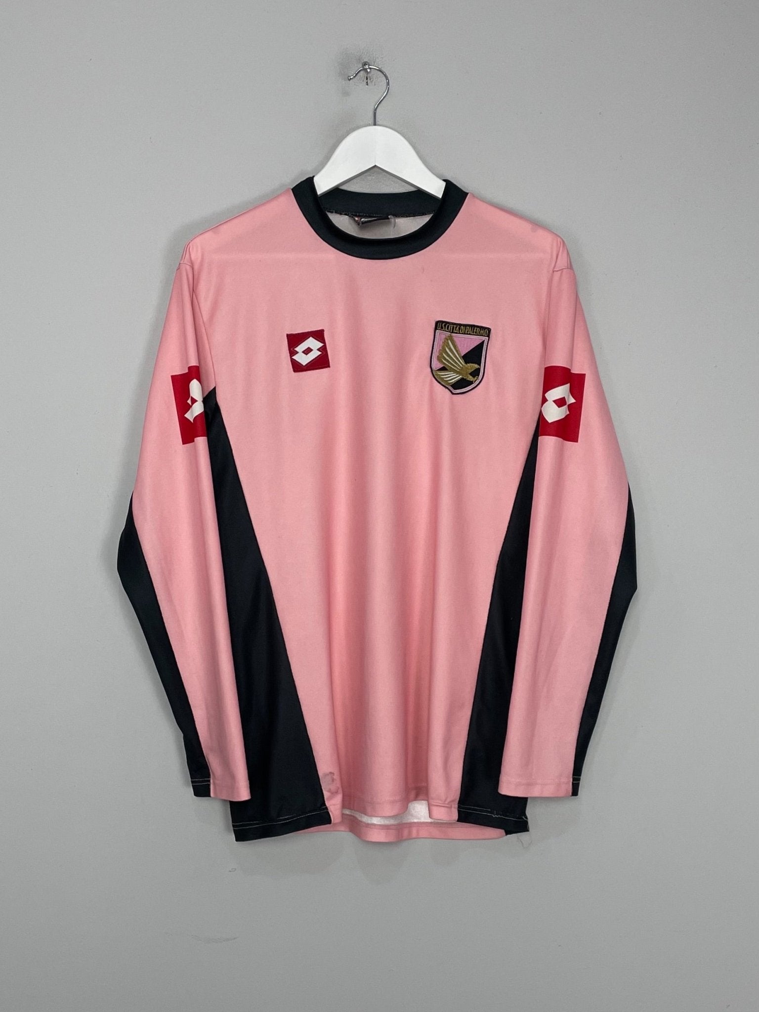 Shop 2003/04 PALERMO L/S HOME SHIRT (M) LOTTO, classic football shirts, vintage football shirts & retro soccer jerseys at Cult Kits