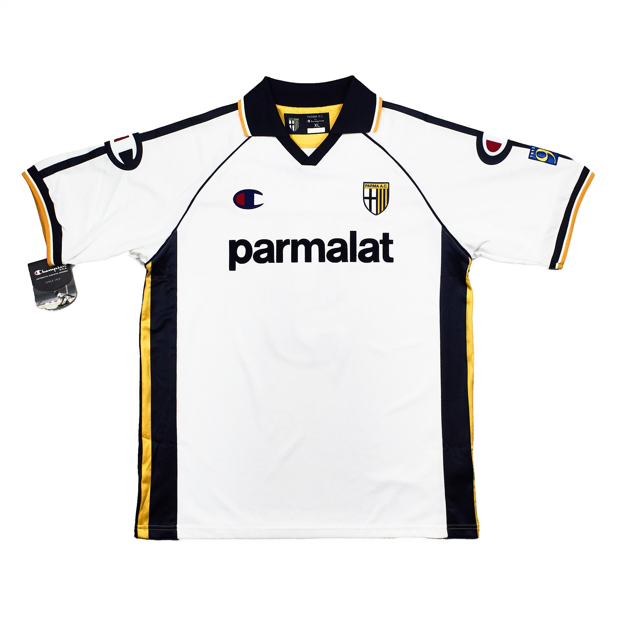 Buy 2003/04 Parma Adriano 9 *BNWT* Away Shirt (XL) Champion ~ Free worldwide shipping ~ Authentic Vintage Football Shirts from Cult Kits