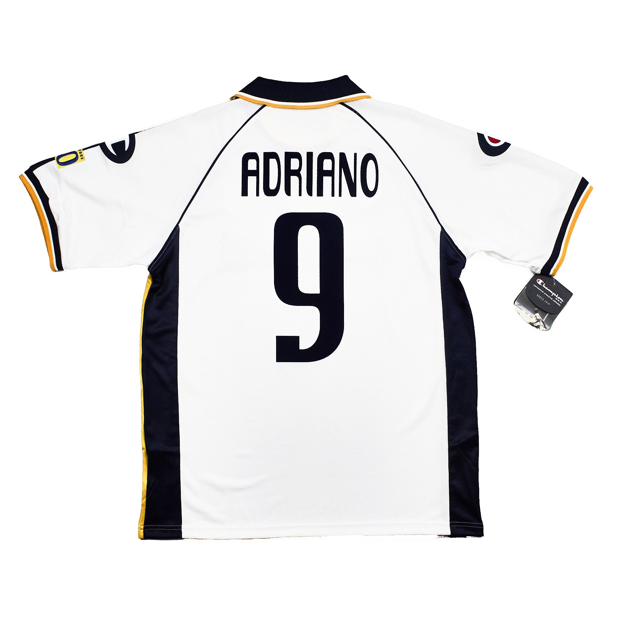 Buy 2003/04 Parma Adriano 9 *BNWT* Away Shirt (XL) Champion ~ Free worldwide shipping ~ Authentic Vintage Football Shirts from Cult Kits