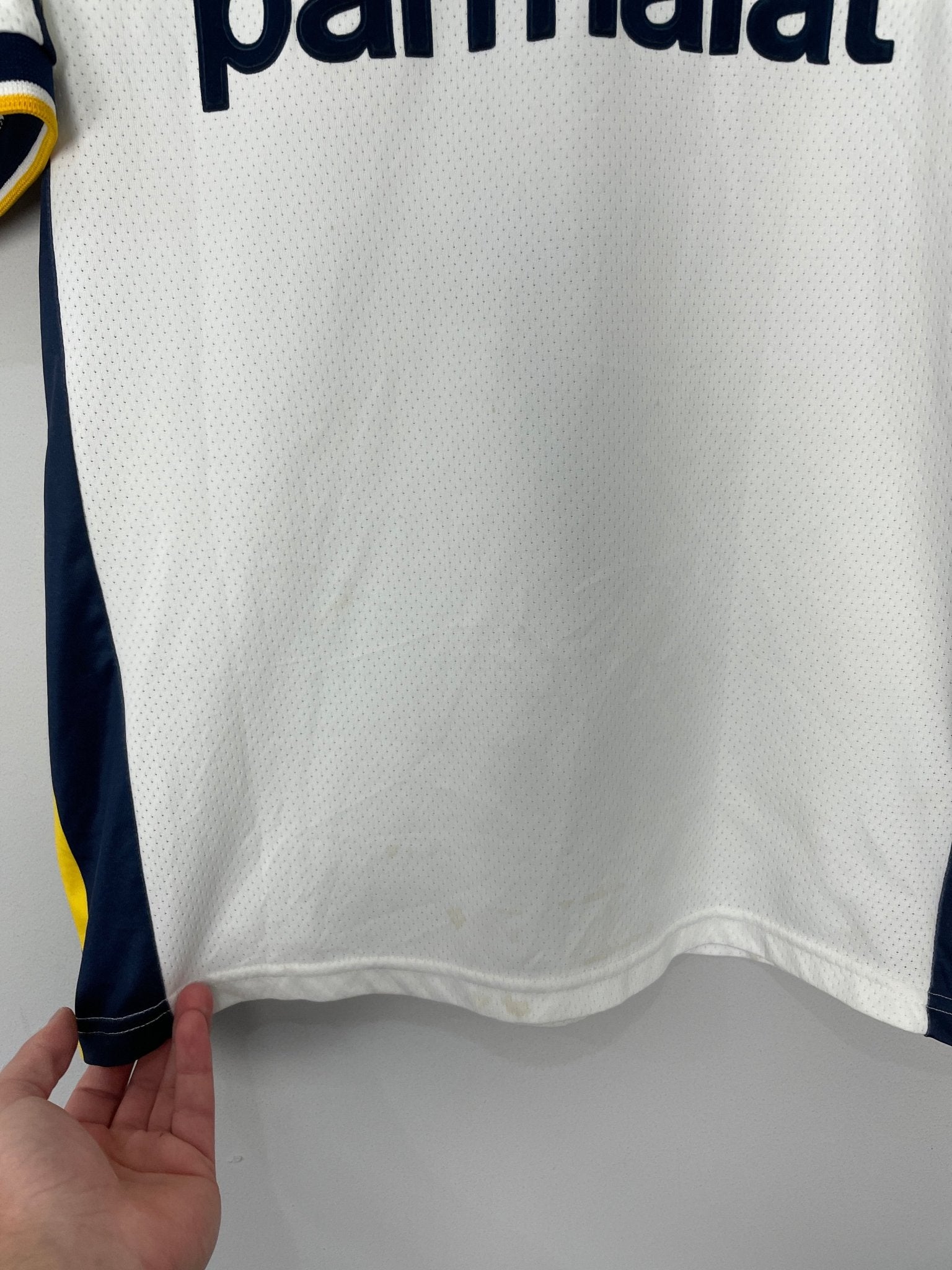 Shop 2003/04 PARMA NAKATA #7 AWAY SHIRT (M) CHAMPION, classic football shirts, vintage football shirts & retro soccer jerseys at Cult Kits
