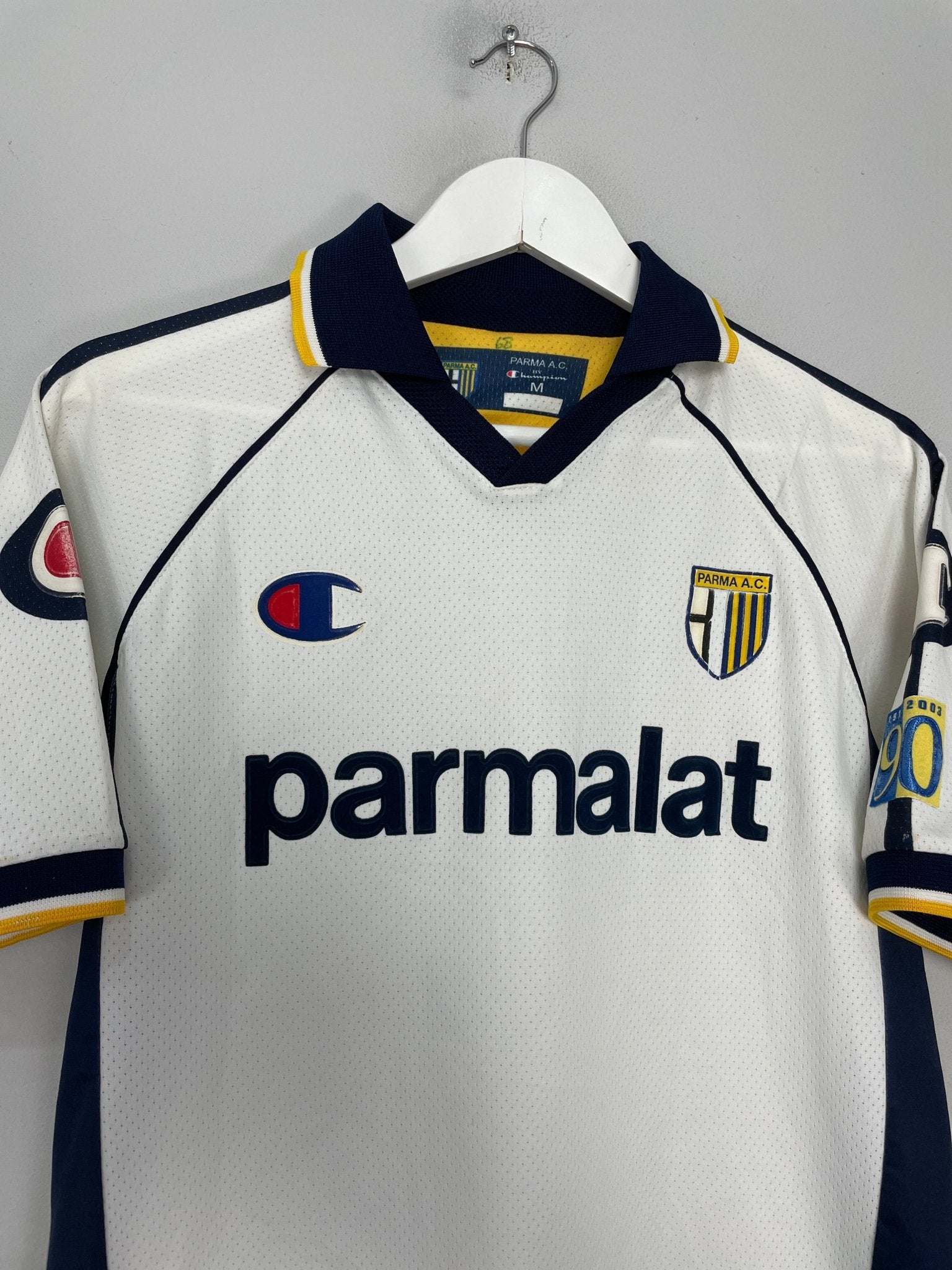 Shop 2003/04 PARMA NAKATA #7 AWAY SHIRT (M) CHAMPION, classic football shirts, vintage football shirts & retro soccer jerseys at Cult Kits