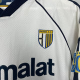 Shop 2003/04 PARMA NAKATA #7 AWAY SHIRT (M) CHAMPION, classic football shirts, vintage football shirts & retro soccer jerseys at Cult Kits