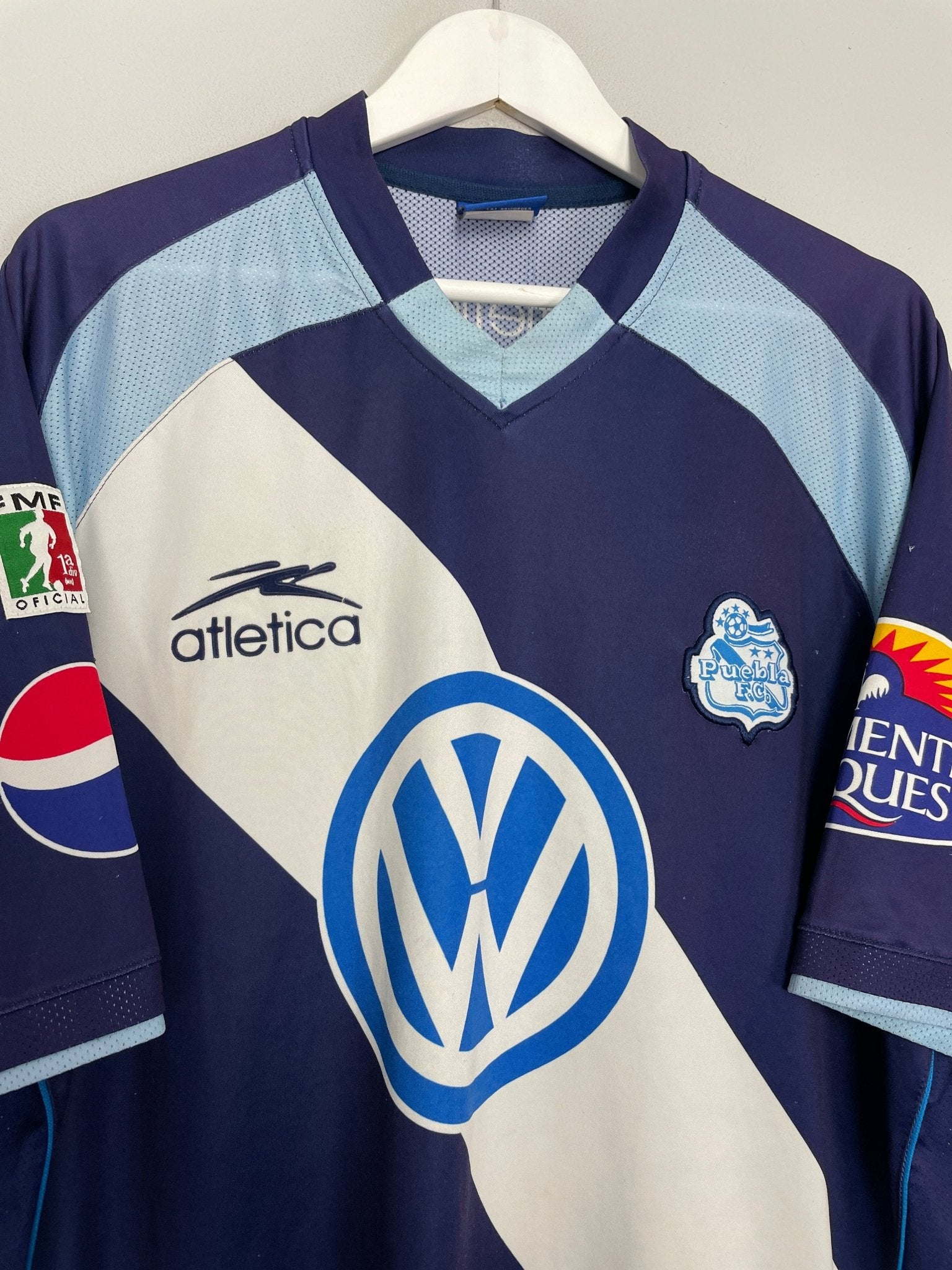 Shop 2003/04 PUEBLA AWAY SHIRT (XXL) ATLETICA, classic football shirts, vintage football shirts & retro soccer jerseys at Cult Kits