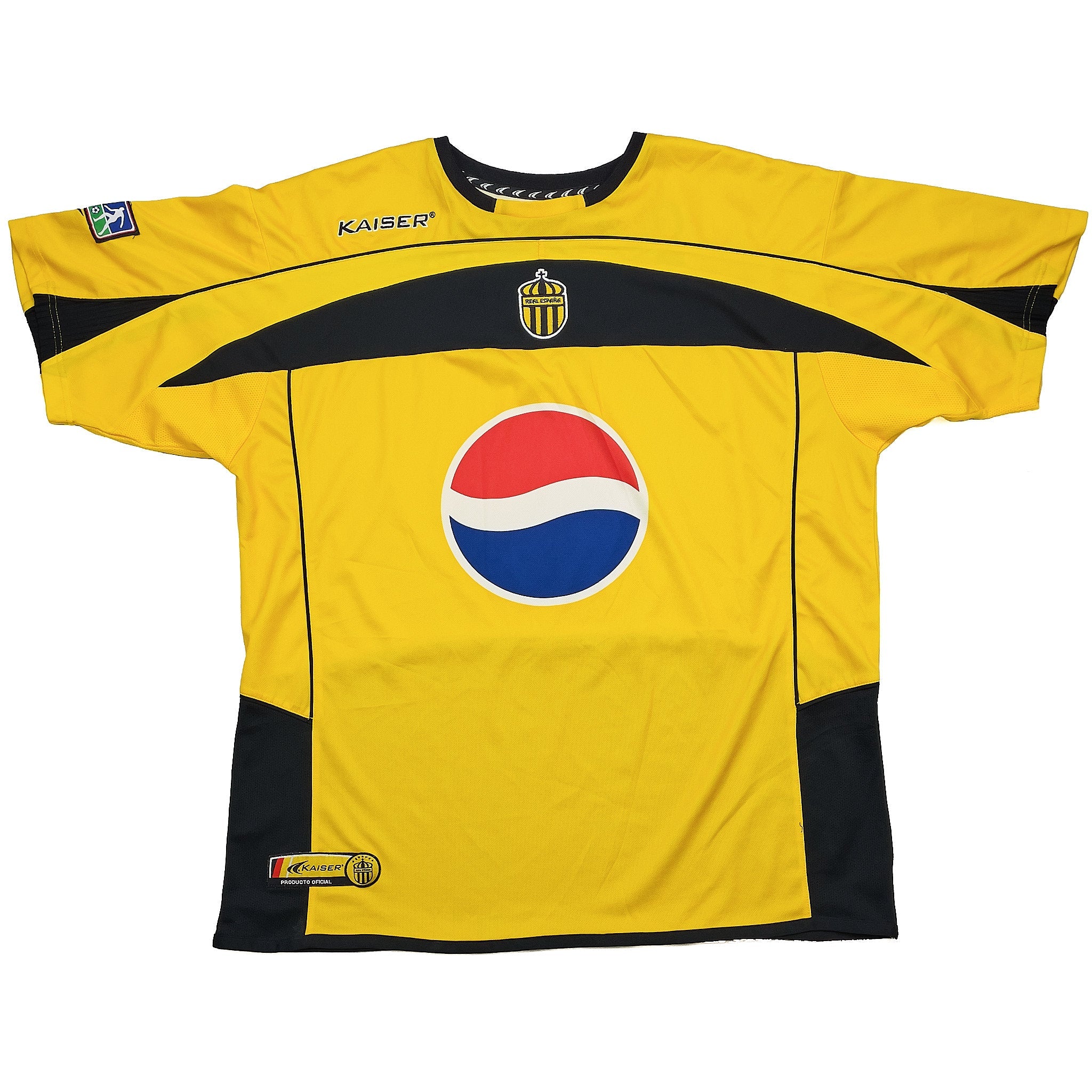 Buy 2003/04 Real Espana Away Shirt (XXL) Kaiser ~ Free worldwide shipping ~ Authentic Vintage Football Shirts from Cult Kits