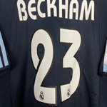 Shop 2003/04 REAL MADRID BECKHAM #23 AWAY SHIRT (XL) ADIDAS, classic football shirts, vintage football shirts & retro soccer jerseys at Cult Kits