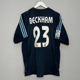Shop 2003/04 REAL MADRID BECKHAM #23 AWAY SHIRT (XL) ADIDAS, classic football shirts, vintage football shirts & retro soccer jerseys at Cult Kits