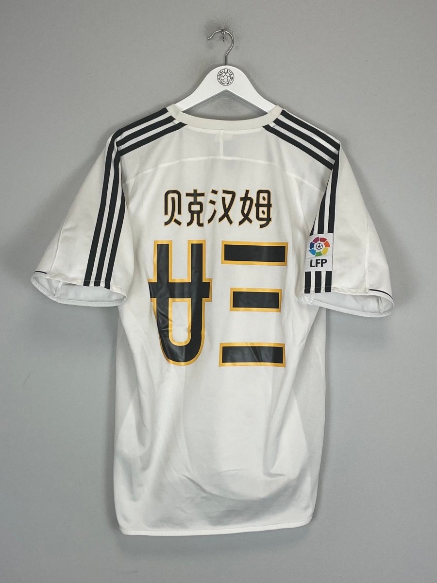 2003/04 REAL MADRID BECKHAM 23 *CHINESE TOUR* HOME SHIRT (M) ADIDAS - Cult Kits - Medium - Buy Vintage Football Shirts, Authentic Retro Football Shirts For Sale, Classic Football Shirts & Soccer Jersey