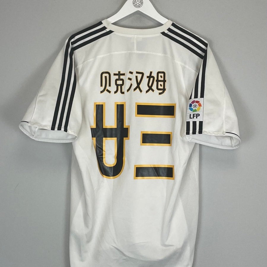 2003/04 REAL MADRID BECKHAM 23 *CHINESE TOUR* HOME SHIRT (M) ADIDAS - Cult Kits - Medium - Buy Vintage Football Shirts, Authentic Retro Football Shirts For Sale, Classic Football Shirts & Soccer Jersey