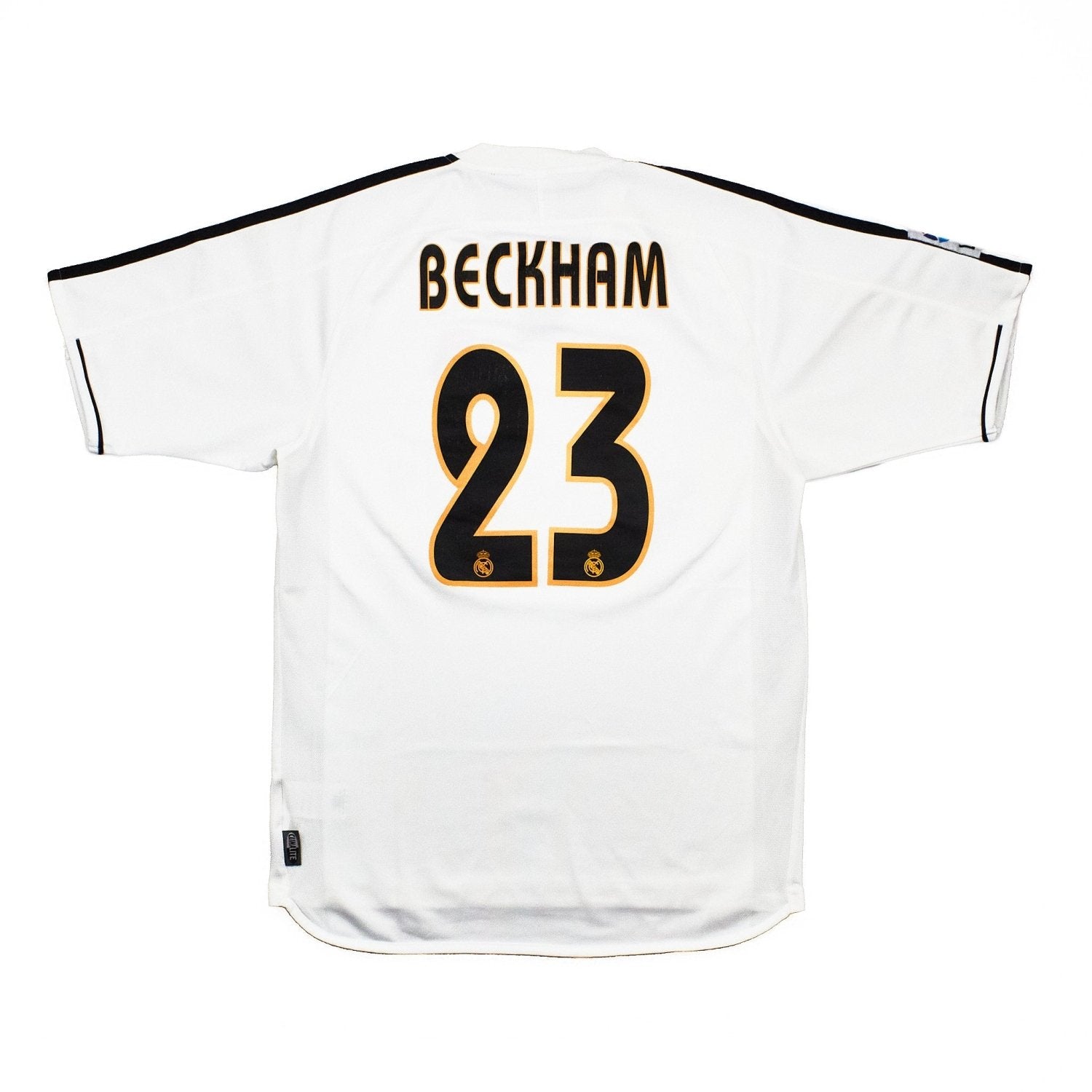 Buy 2003/04 Real Madrid Beckham 23 Home Shirt (S) Adidas ~ Free worldwide shipping ~ Authentic Vintage Football Shirts from Cult Kits