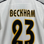 Shop 2003/04 REAL MADRID BECKHAM #23 HOME SHIRT (S) ADIDAS, classic football shirts, vintage football shirts & retro soccer jerseys at Cult Kits