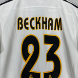Shop 2003/04 REAL MADRID BECKHAM #23 HOME SHIRT (S) ADIDAS, classic football shirts, vintage football shirts & retro soccer jerseys at Cult Kits