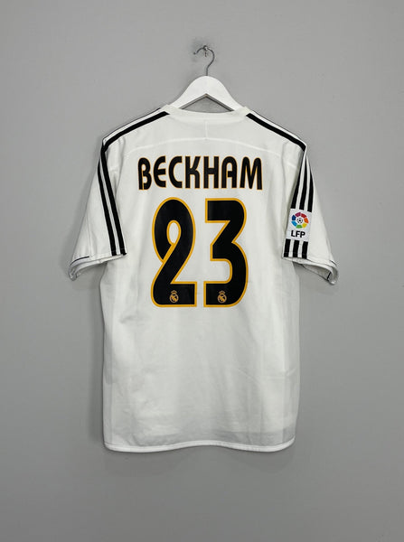 2003/04 REAL MADRID BECKHAM #23 *PLAYER ISSUE* HOME SHIRT (M