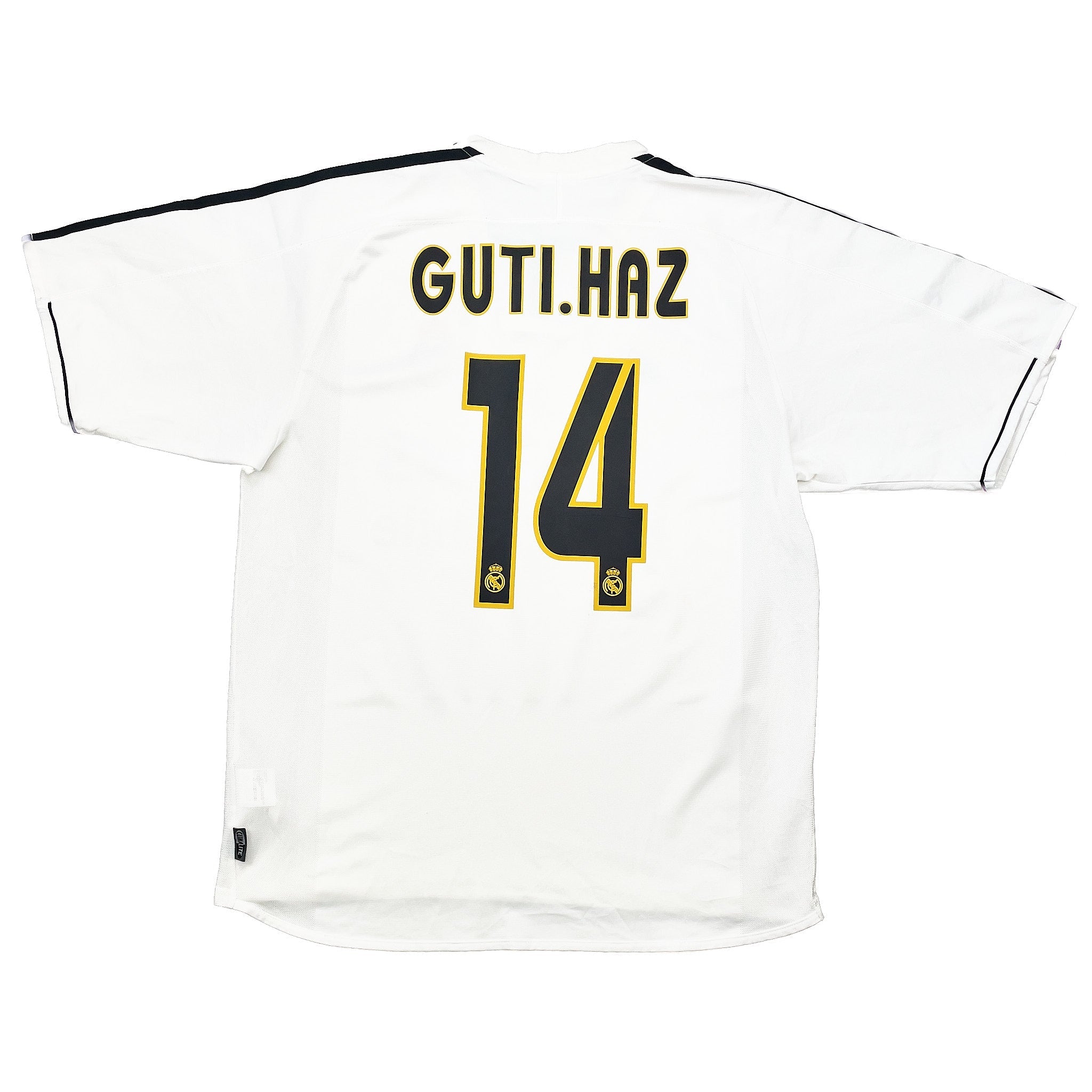 Buy 2003/04 Real Madrid Guti Haz 14 Home Shirt (L) Adidas ~ Free worldwide shipping ~ Authentic Vintage Football Shirts from Cult Kits