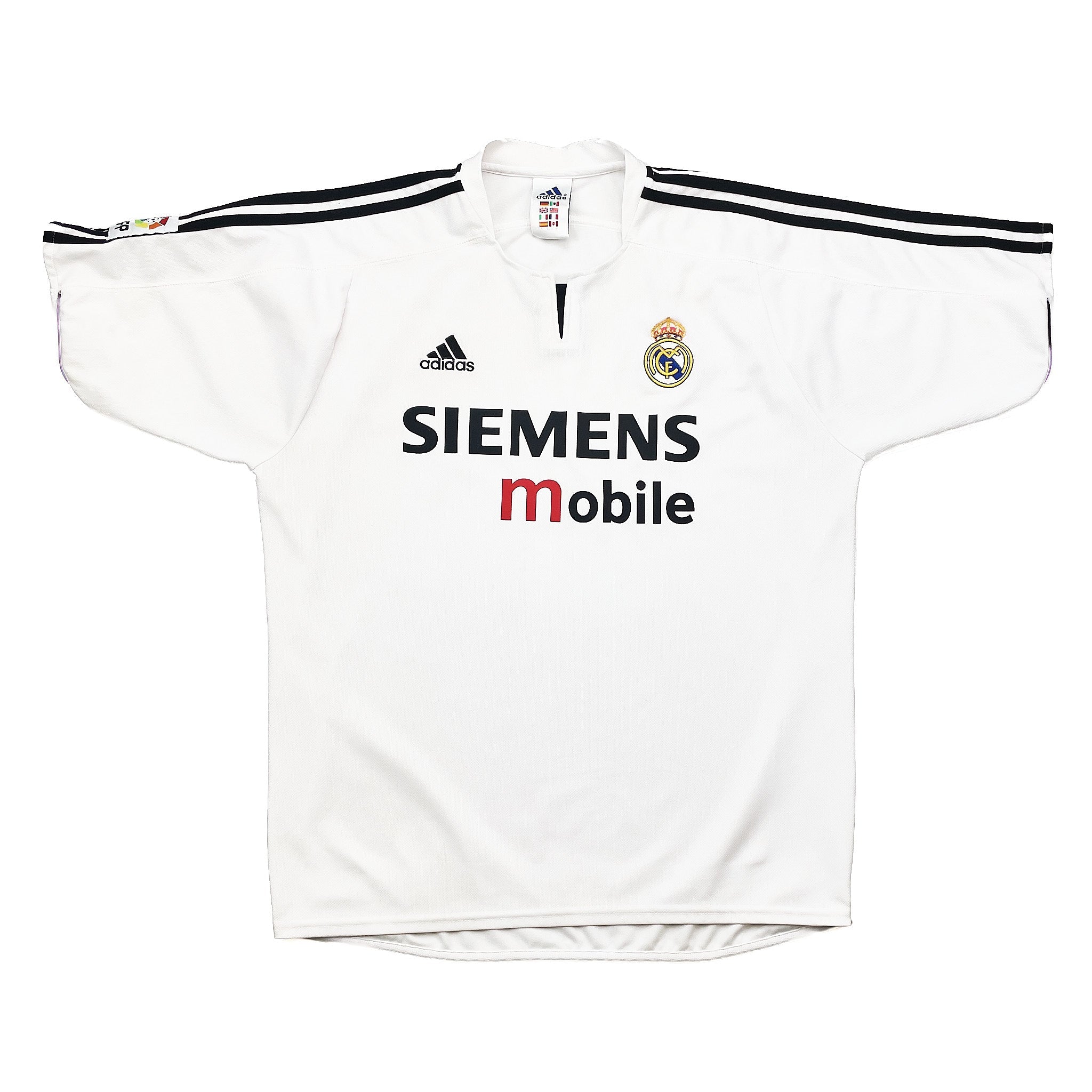 Buy 2003/04 Real Madrid Home Shirt (L) Adidas ~ Free worldwide shipping available ~ Authentic Vintage Football Shirts from Cult Kits