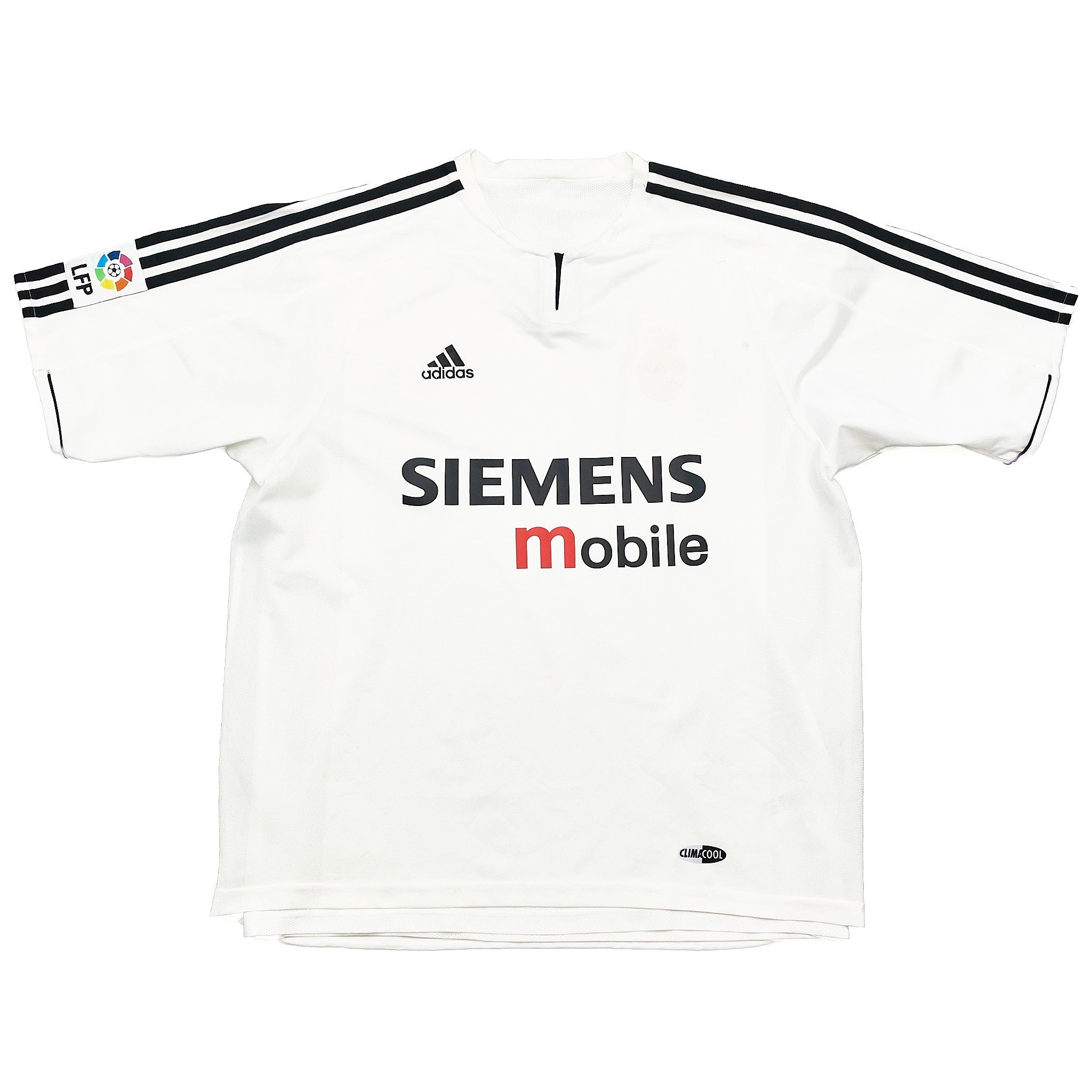 Buy 2003/04 Real Madrid *Player Issue* Home Shirt (L) Adidas ~ Free worldwide shipping available ~ Authentic Vintage Football Shirts from Cult Kits