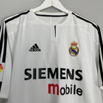 Shop 2003/04 REAL MADRID RAUL #7 HOME SHIRT (L) ADIDAS, classic football shirts, vintage football shirts & retro soccer jerseys at Cult Kits