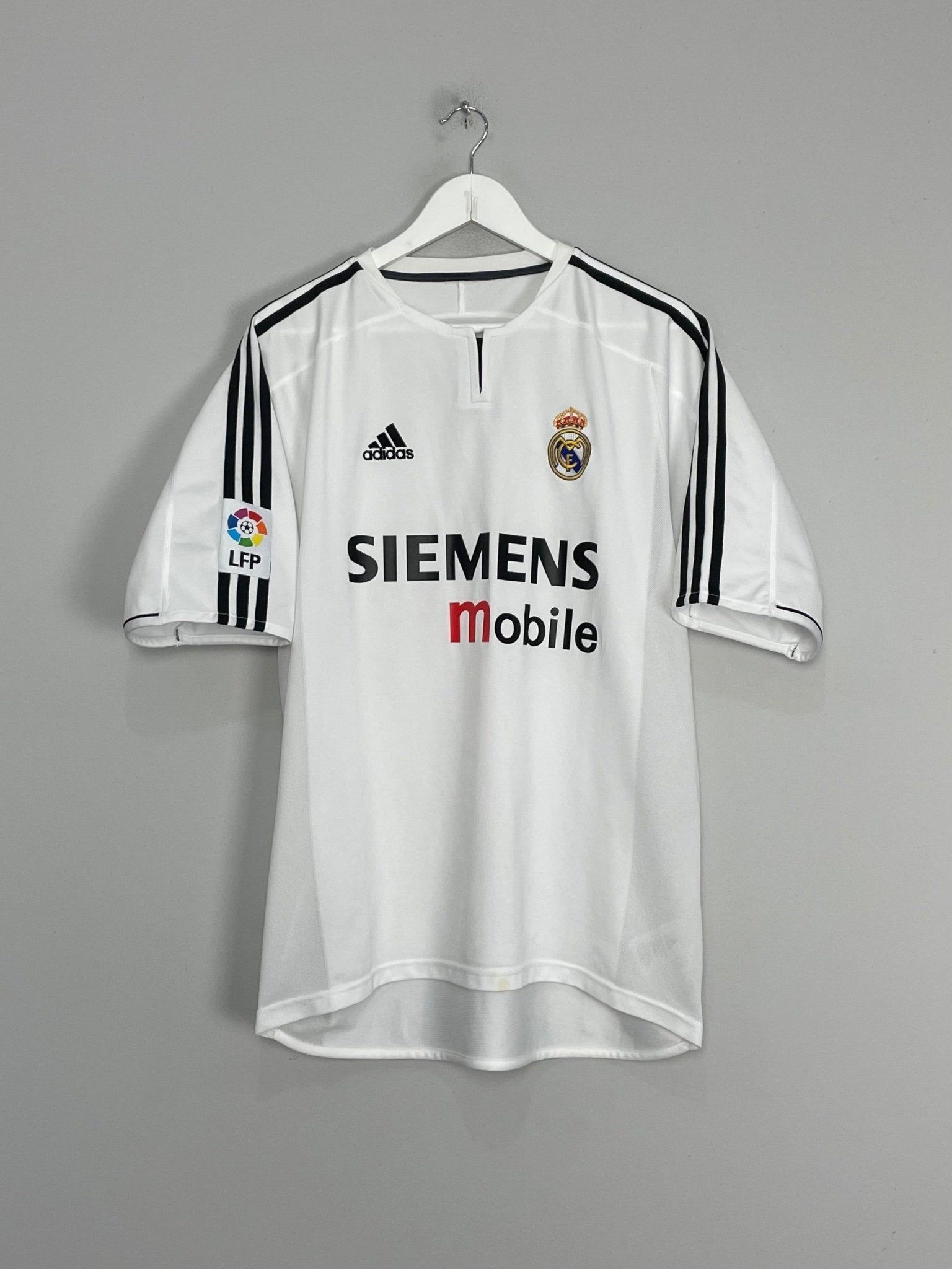 Shop 2003/04 REAL MADRID RAUL #7 HOME SHIRT (L) ADIDAS, classic football shirts, vintage football shirts & retro soccer jerseys at Cult Kits