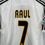 Shop 2003/04 REAL MADRID RAUL #7 HOME SHIRT (S) ADIDAS, classic football shirts, vintage football shirts & retro soccer jerseys at Cult Kits
