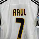 Shop 2003/04 REAL MADRID RAUL #7 HOME SHIRT (S) ADIDAS, classic football shirts, vintage football shirts & retro soccer jerseys at Cult Kits