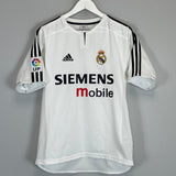 Shop 2003/04 REAL MADRID RAUL #7 HOME SHIRT (S) ADIDAS, classic football shirts, vintage football shirts & retro soccer jerseys at Cult Kits