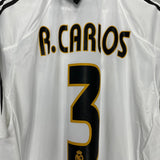 Shop 2003/04 REAL MADRID R.CARLOS #3 *BNWT* HOME SHIRT (XL) ADIDAS, classic football shirts, vintage football shirts & retro soccer jerseys at Cult Kits