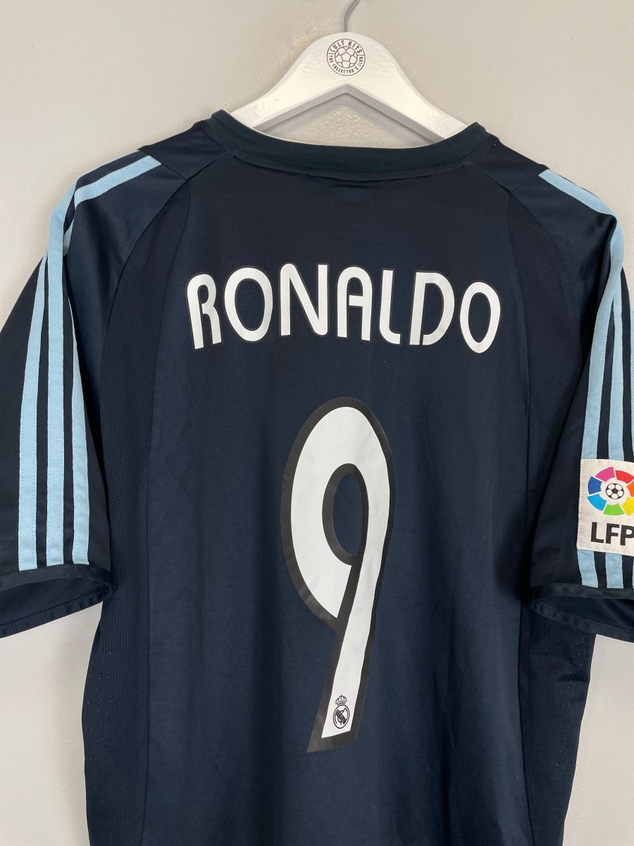 2003/04 REAL MADRID RONALDO 9 AWAY SHIRT (L) ADIDAS - Cult Kits - Large - Buy Vintage Football Shirts, Authentic Retro Football Shirts For Sale, Classic Football Shirts & Soccer Jersey