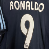 Shop 2003/04 REAL MADRID RONALDO #9 AWAY SHIRT (M) ADIDAS, classic football shirts, vintage football shirts & retro soccer jerseys at Cult Kits