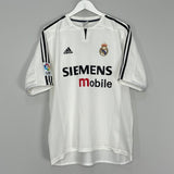 Shop 2003/04 REAL MADRID RONALDO #9 HOME SHIRT (L) ADIDAS, classic football shirts, vintage football shirts & retro soccer jerseys at Cult Kits