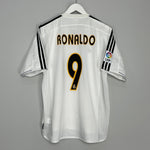 Shop 2003/04 REAL MADRID RONALDO #9 HOME SHIRT (L) ADIDAS, classic football shirts, vintage football shirts & retro soccer jerseys at Cult Kits
