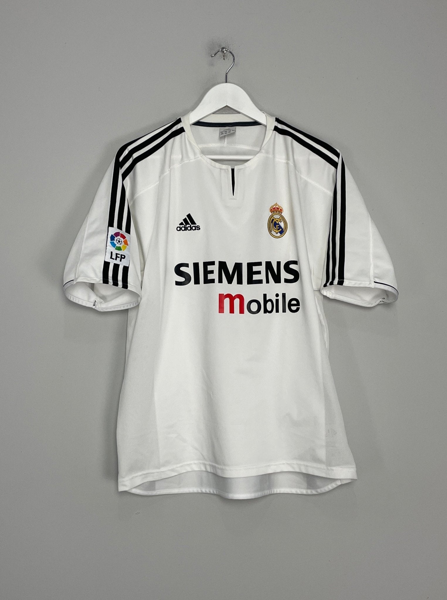 Shop 2003/04 REAL MADRID RONALDO #9 HOME SHIRT (L) ADIDAS, classic football shirts, vintage football shirts & retro soccer jerseys at Cult Kits