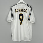 Shop 2003/04 REAL MADRID RONALDO #9 HOME SHIRT (L) ADIDAS, classic football shirts, vintage football shirts & retro soccer jerseys at Cult Kits