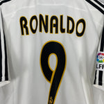 Shop 2003/04 REAL MADRID RONALDO #9 HOME SHIRT (L) ADIDAS, classic football shirts, vintage football shirts & retro soccer jerseys at Cult Kits