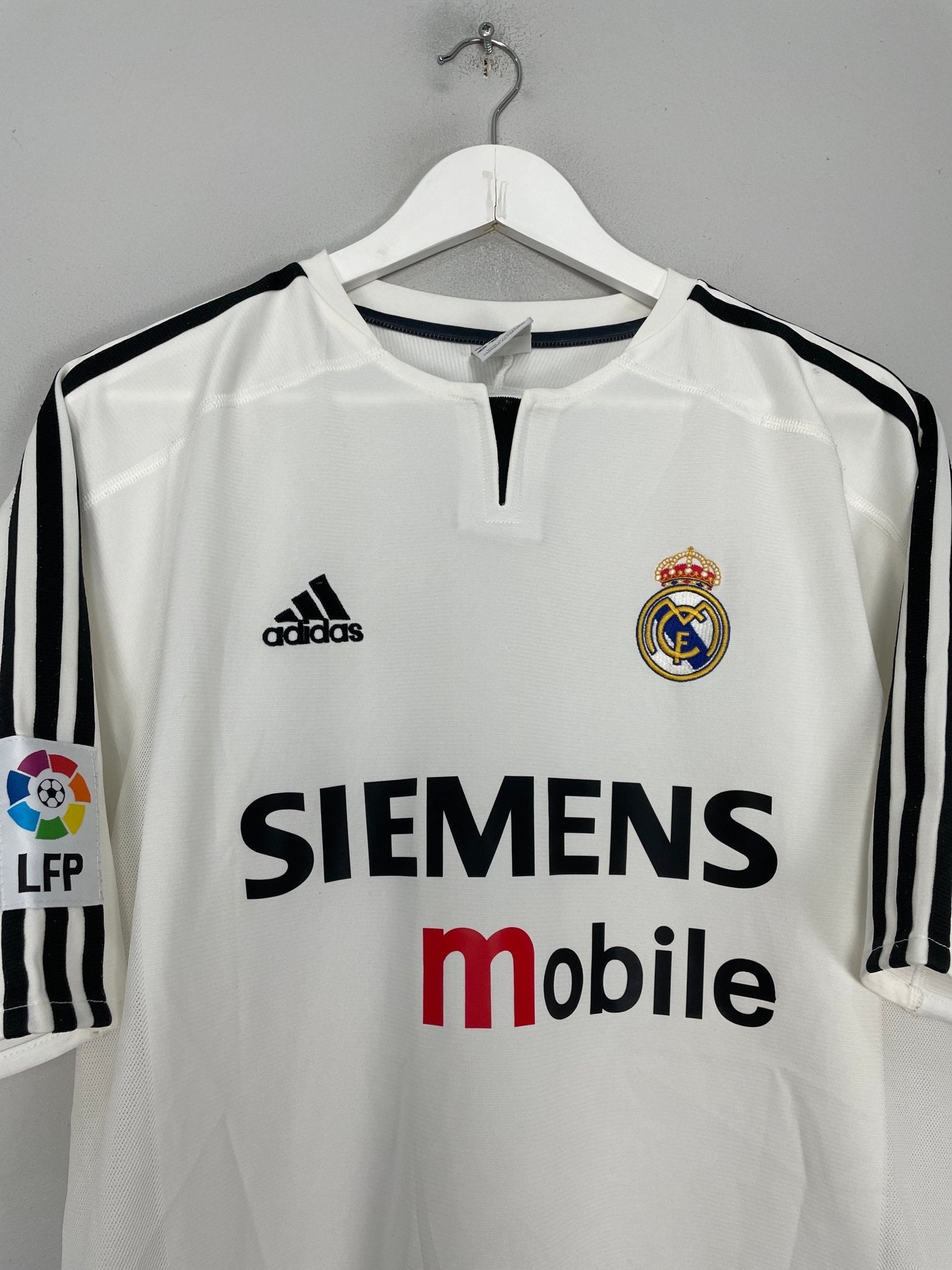 Shop 2003/04 REAL MADRID RONALDO #9 HOME SHIRT (L) ADIDAS, classic football shirts, vintage football shirts & retro soccer jerseys at Cult Kits