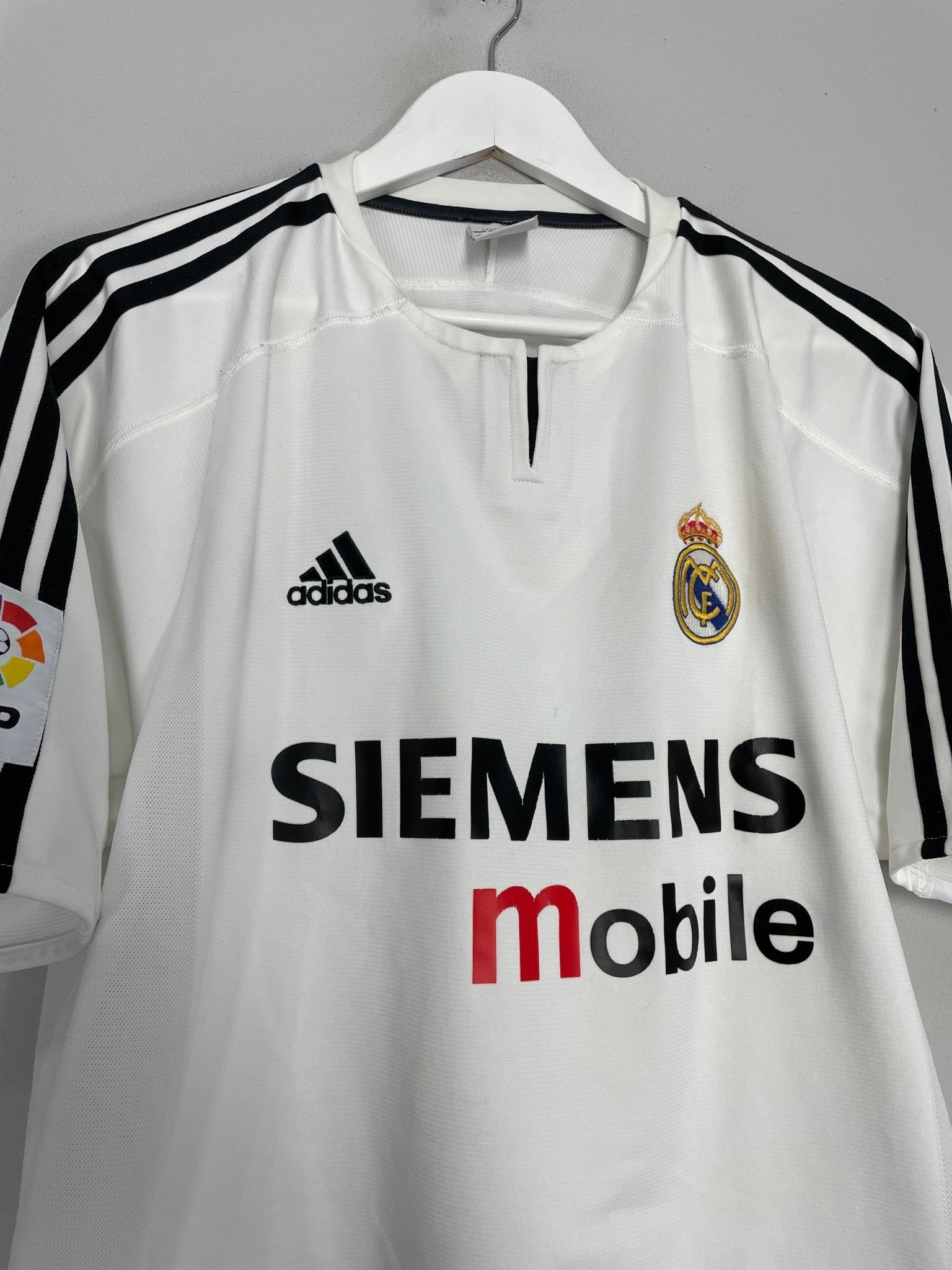 Shop 2003/04 REAL MADRID RONALDO #9 HOME SHIRT (L) ADIDAS, classic football shirts, vintage football shirts & retro soccer jerseys at Cult Kits