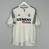 Shop 2003/04 REAL MADRID RONALDO #9 HOME SHIRT (L) ADIDAS, classic football shirts, vintage football shirts & retro soccer jerseys at Cult Kits