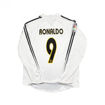 Buy 2003/04 Real Madrid Ronaldo 9 Home Shirt L/S (L) Adidas ~ Free worldwide shipping ~ Authentic Vintage Football Shirts from Cult Kits