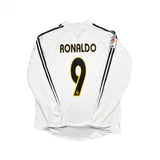 Buy 2003/04 Real Madrid Ronaldo 9 Home Shirt L/S (L) Adidas ~ Free worldwide shipping ~ Authentic Vintage Football Shirts from Cult Kits