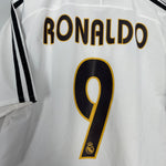 Shop 2003/04 REAL MADRID RONALDO #9 HOME SHIRT (M) ADIDAS, classic football shirts, vintage football shirts & retro soccer jerseys at Cult Kits