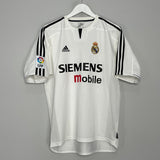 Shop 2003/04 REAL MADRID RONALDO #9 HOME SHIRT (M) ADIDAS, classic football shirts, vintage football shirts & retro soccer jerseys at Cult Kits