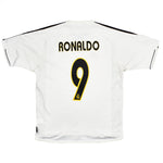 Buy 2003/04 Real Madrid Ronaldo 9 Home Shirt (M) Adidas ~ Free worldwide shipping ~ Authentic Vintage Football Shirts from Cult Kits