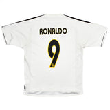 Buy 2003/04 Real Madrid Ronaldo 9 Home Shirt (M) Adidas ~ Free worldwide shipping ~ Authentic Vintage Football Shirts from Cult Kits