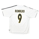 Buy 2003/04 Real Madrid Ronaldo 9 Home Shirt (M) Adidas ~ Free worldwide shipping ~ Authentic Vintage Football Shirts from Cult Kits