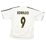 Buy 2003/04 Real Madrid Ronaldo 9 *Player Issue* Home Shirt (M) Adidas ~ Free worldwide shipping ~ Authentic Vintage Football Shirts from Cult Kits