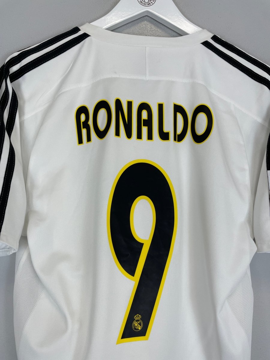 2003/04 REAL MADRID RONALDO 9 *PLAYER ISSUE* HOME SHIRT (S) ADIDAS - Cult Kits - Small - Buy Vintage Football Shirts, Authentic Retro Football Shirts For Sale, Classic Football Shirts & Soccer Jersey